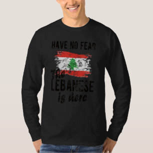 Camiseta Libanês Está Aqui Bandeira Raízes Libanesas