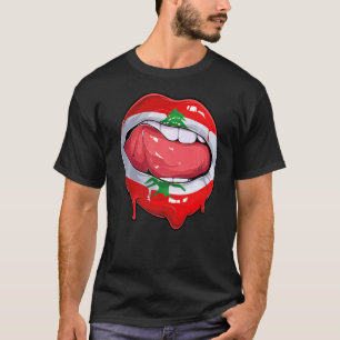 Camiseta Líbano Bandeira do Ventilador Sul Futebol libanês