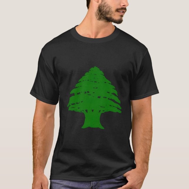 Camiseta Líbano Bandeira Orgulho Libanês Beirute Líbano (Frente)