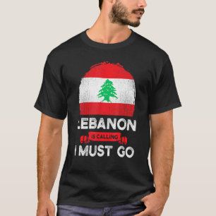 Camiseta Líbano Está Chamando Eu Devo Ir Raízes do Patrimôn