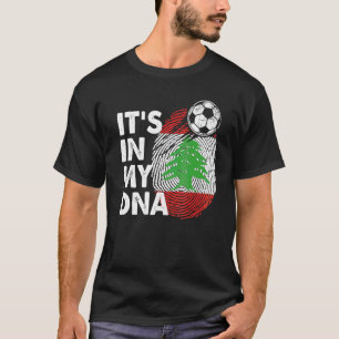 Camiseta Líbano: Minha Equipe De Bandeiras Do Dna Libanesa 