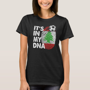 Camiseta Líbano: Minha Equipe De Bandeiras Do Dna Libanesa 