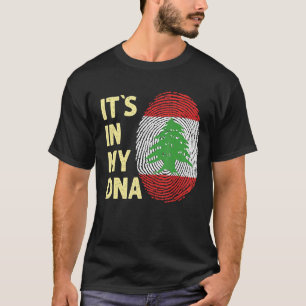 Camiseta Líbano: Minha Equipe De Bandeiras Do Dna Libanesa 