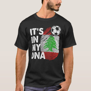 Camiseta Líbano: Minha Equipe De Bandeiras Do Dna Libanesa 