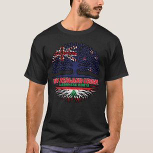 Camiseta Líbano Neozelandês Nova Zelândia Árvore