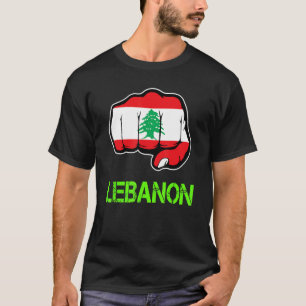 Camiseta Líbano Punch Líbano Bandeira Libanesa Independênci