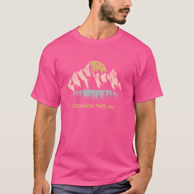 Camiseta Líbano Twiter Nova Jersey Montanha Sunset Sunrise  (Frente)