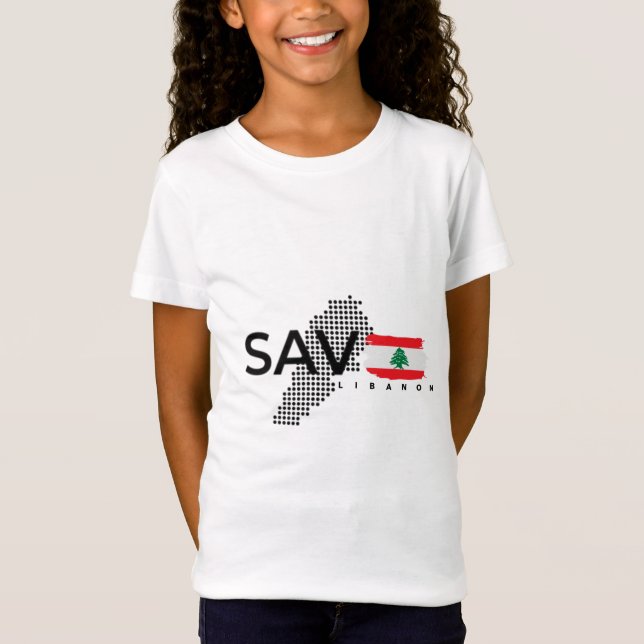Camiseta Libanon T-Shirt för barn (Frente)