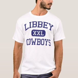 Camiseta Libbey - vaqueiros - segundo grau - Toledo Ohio