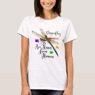 Camiseta LIBÉLULA COLORIDA EM Aquarela & INSPIRAÇÃO