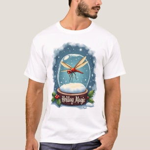 Camiseta Libélula de Globo de Neve