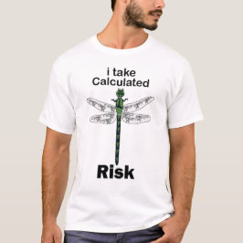 Camiseta Libélula Eu Assumo Risco Calculado Engraçado