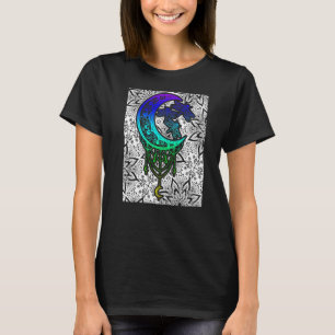 Camiseta Libélula Lua Colorida Mandala Apanhador de Sonhos