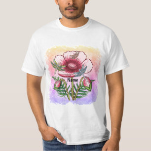 Camiseta Libélula Papoula Vermelha
