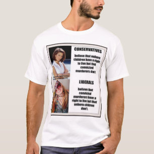 Camiseta Liberais contra aborto conservador