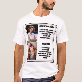 Camiseta Liberais contra aborto conservador