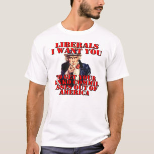 Camiseta Liberais - deixe o t-shirt de América
