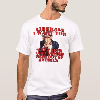 Camiseta Liberais - deixe o t-shirt de América