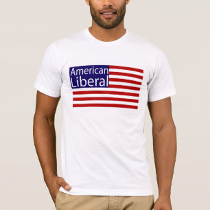 Camiseta Liberal americano feito no t-shirt dos EUA