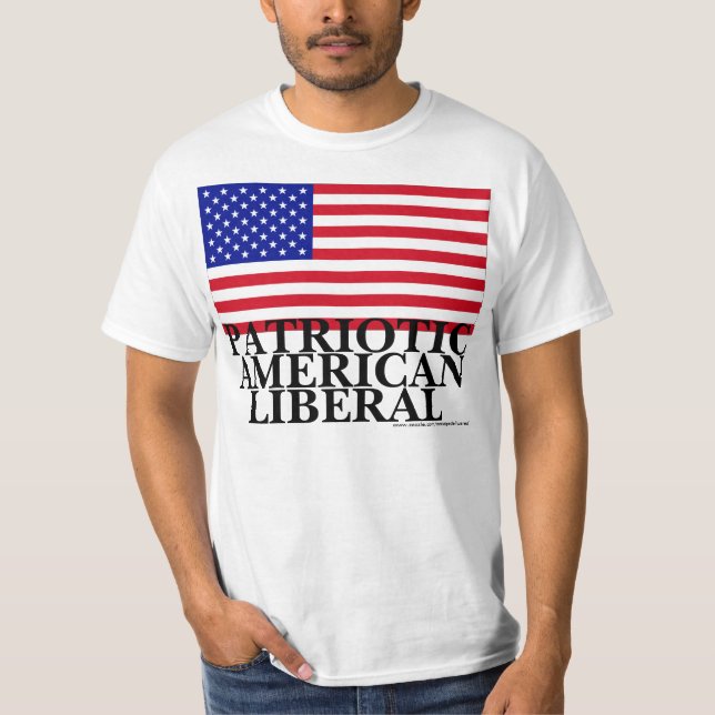 Camiseta Liberal americano patriótico (Frente)