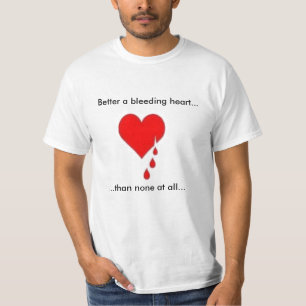 Camiseta Liberal do coração de sangramento