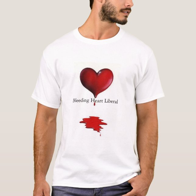 Camiseta Liberal do coração de sangramento (Frente)