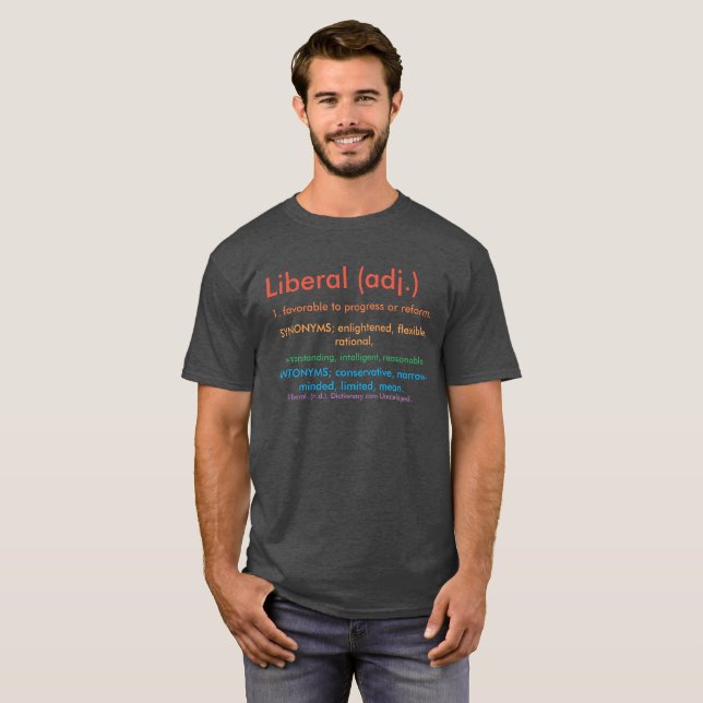 Camiseta Liberal orgulhoso (Frente Completa)