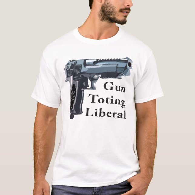 Camiseta Liberal Toting da arma (Frente)