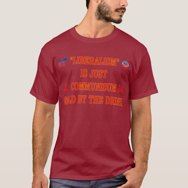 CAMISETA LIBERALISMO É APENAS COMUNISMO (Frente)