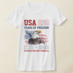 Camiseta Liberdade 1776 2026 250º Aniversário da América