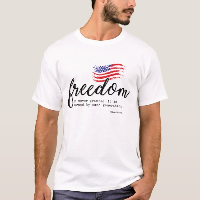 Camiseta Liberdade 4 de julho (Frente)