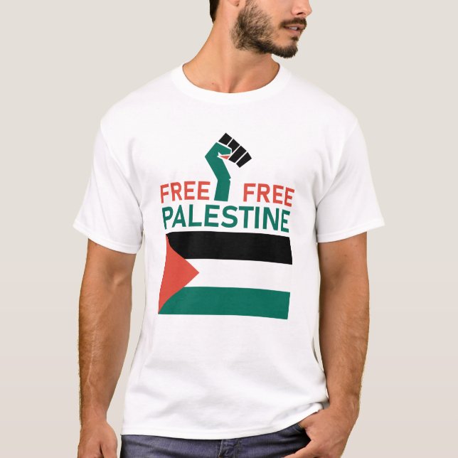 Camiseta Liberdade à Palestina, estou com a Palestina (Frente)