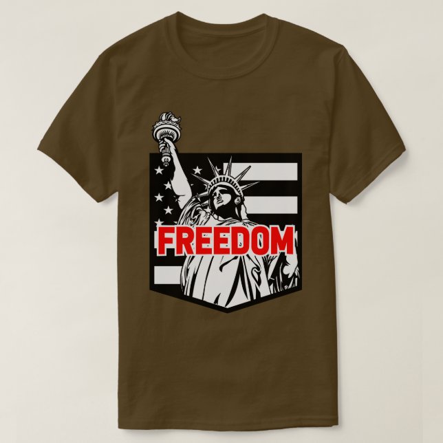 CAMISETA LIBERDADE AMERICANA (Frente do Design)