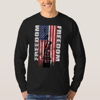 Camiseta Liberdade Americana Bandeira 4 De Julho Independên