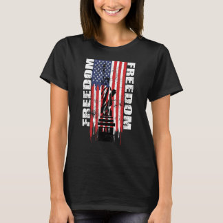Camiseta Liberdade Americana Bandeira 4 De Julho Independên