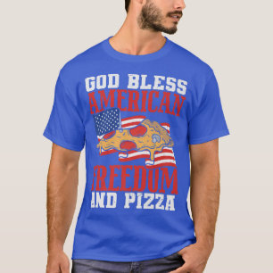 Camiseta Liberdade Americana deus abençoe E Pizza 4 De Julh