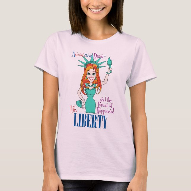 Camiseta Liberdade - AmomricanDivas (TM) (Frente)