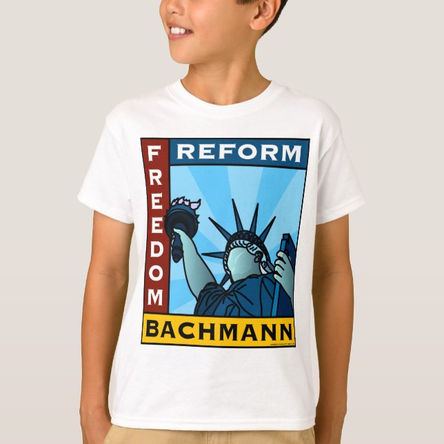 Camiseta Liberdade Bachmann da reforma da liberdade (Frente)