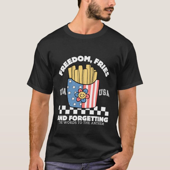 Camiseta Liberdade, batatas fritas (Frente)