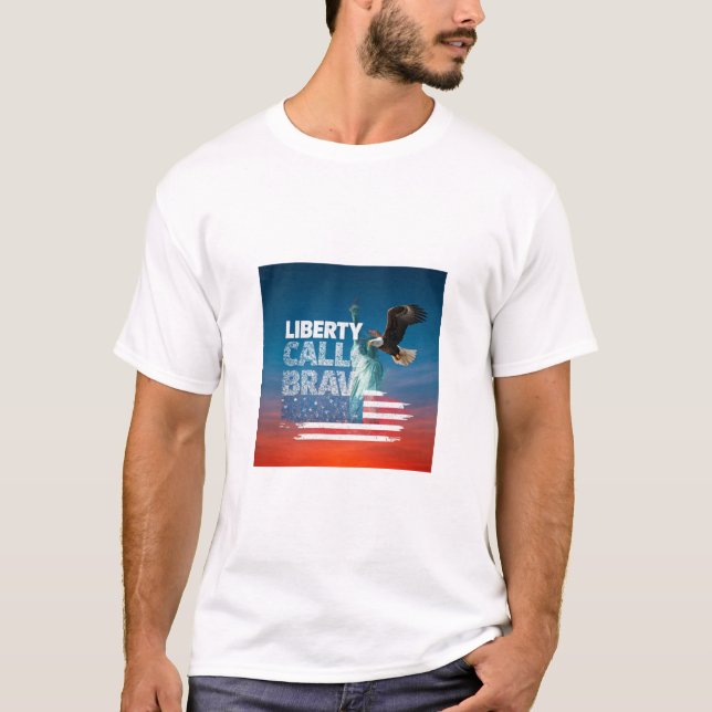 Camiseta Liberdade chama coragem (Frente)