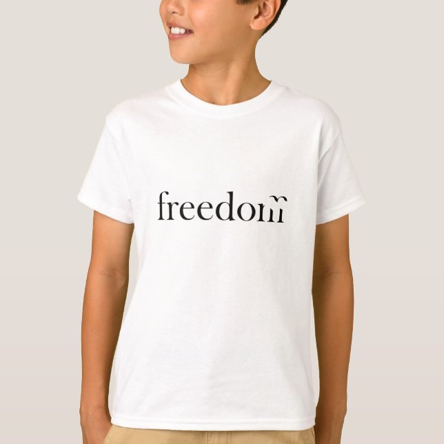 Camiseta Liberdade Como Uma Vida De Pássaro Da Liberdade (Frente)