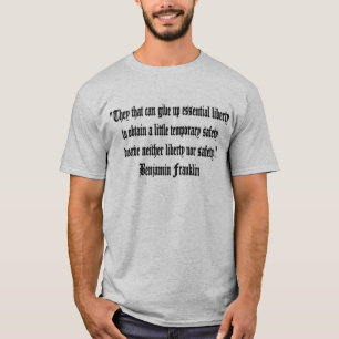Camiseta Liberdade contra a segurança