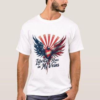 Camiseta Liberdade corre em minhas veias