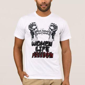 Camiseta liberdade das mulheres zan zendegi azadi farsi T-S