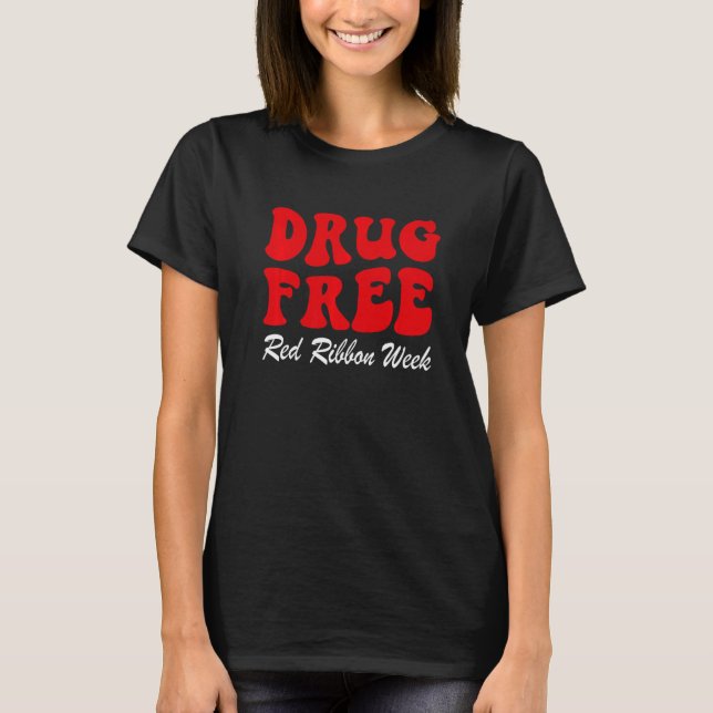 Camiseta Liberdade De Droga, Fita Vermelha, Semana De Sensi (Frente)