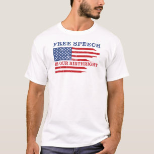 Camiseta Liberdade de Expressão é o nosso Birthright Anti-W