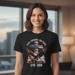 Camiseta Liberdade de Fé 250 Anos | América 1776–2026 Patri