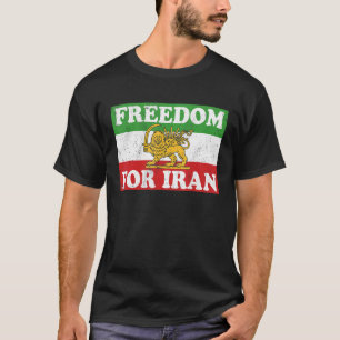 Camiseta LIBERDADE DE Pavilhão do Leão Iraniano PELO IRÃ