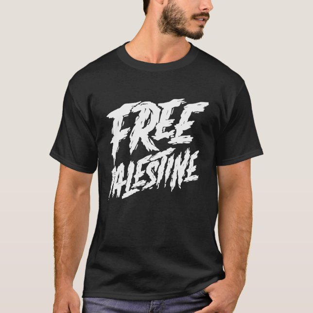 Camiseta Liberdade de protesto na Palestina em Gaza e Jerus (Frente)