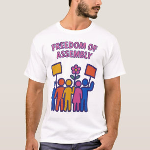 Camiseta Liberdade de reunião: Juntos, Juntos